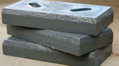 Which parts are chromium steel casting parts